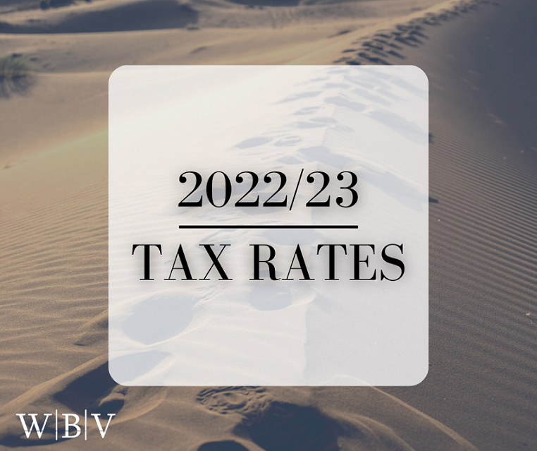 2022/2023 Tax Rates