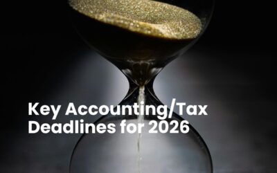 Key Accounting/Tax Deadlines for 2026
